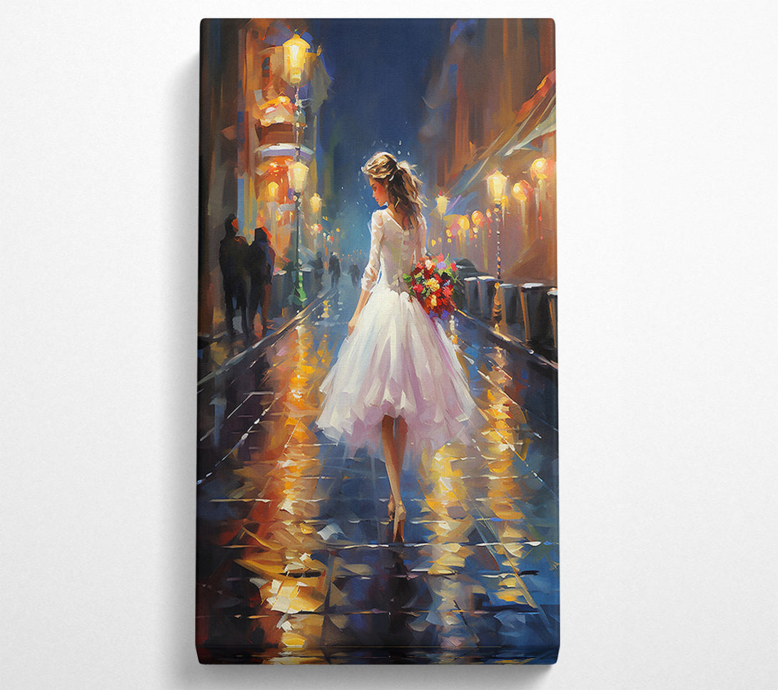  A Canvas Print of Golden City Stroll Canvas Art