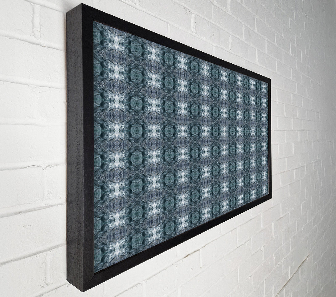  A Canvas Print of Teal Abstract Pattern Canvas Print