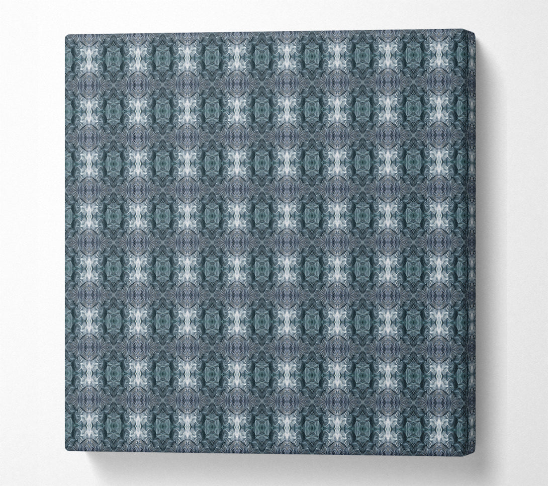  A Canvas Print of Teal Abstract Pattern Canvas Print