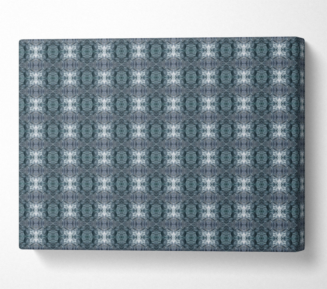  A Canvas Print of Teal Abstract Pattern Canvas Print