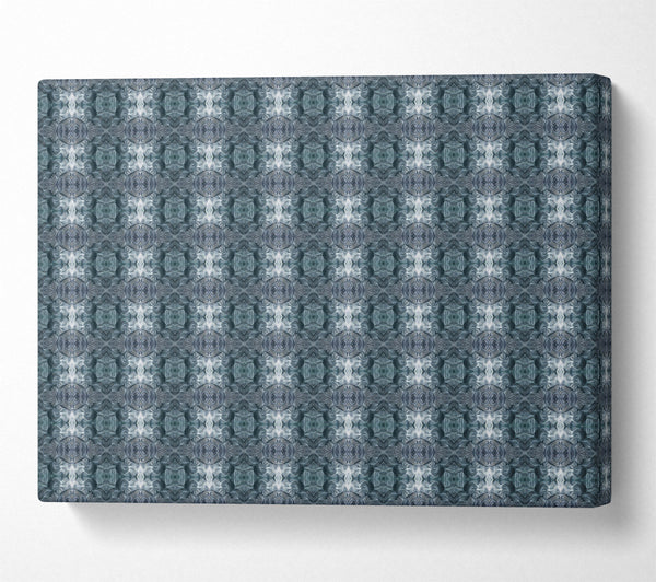  A Canvas Print of Teal Abstract Pattern Canvas Print
