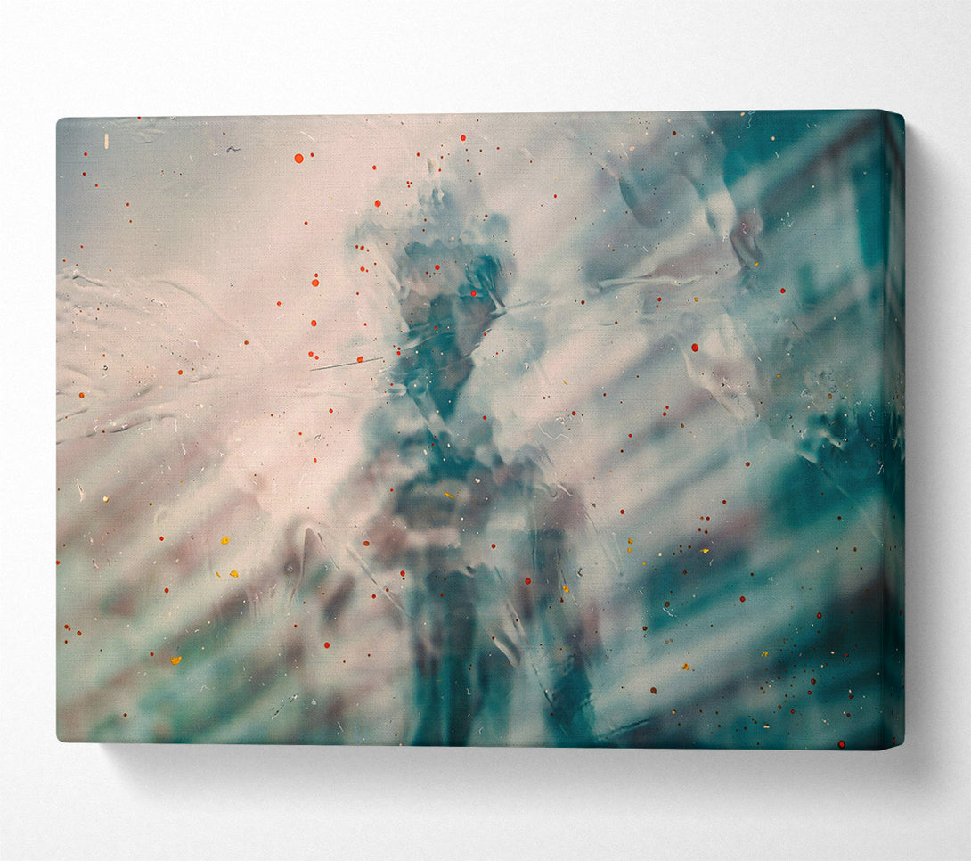  A Canvas Print of Teal Abstract Dreamscape Canvas Wall Art