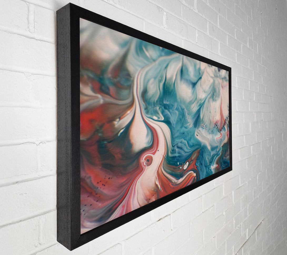  A Canvas Print of Aqua Swirling Dreams Canvas Print