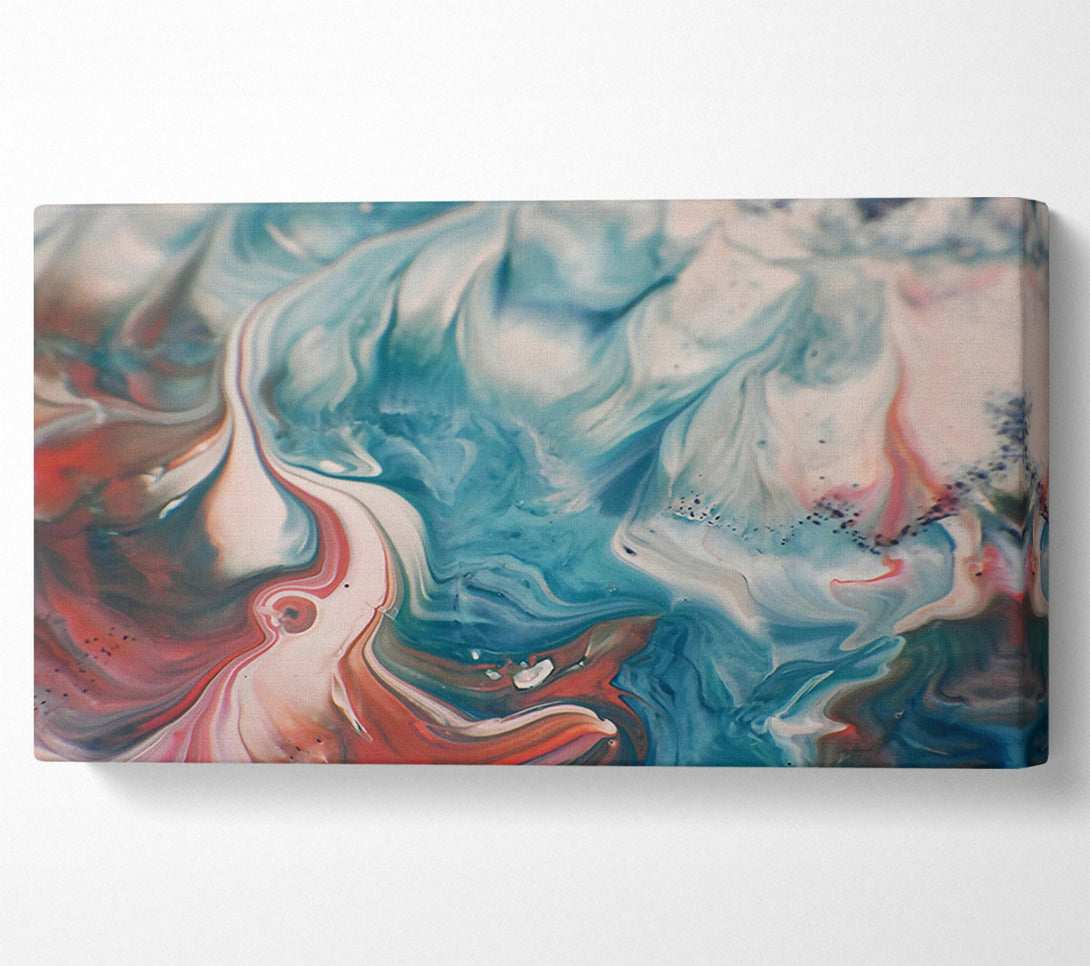  A Canvas Print of Aqua Swirling Dreams Canvas Print