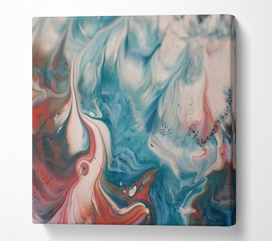  A Canvas Print of Aqua Swirling Dreams Canvas Print