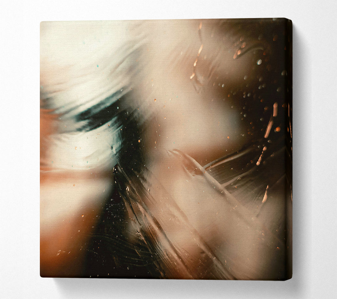 A Canvas Print of Tan Shimmering Strokes Canvas Print