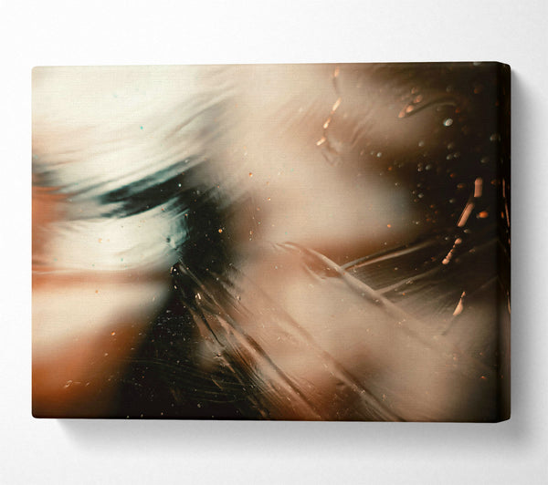  A Canvas Print of Tan Shimmering Strokes Canvas Print