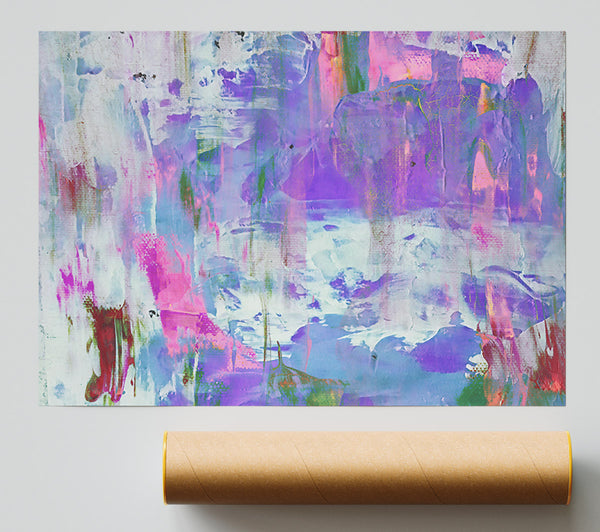 Purple Abstract Swirl Poster