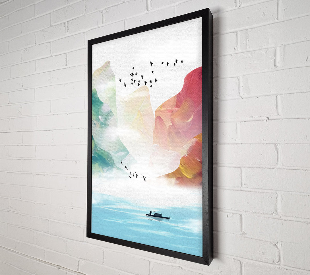  A Canvas Print of Collage Of Flight And Boats Canvas Wall Art