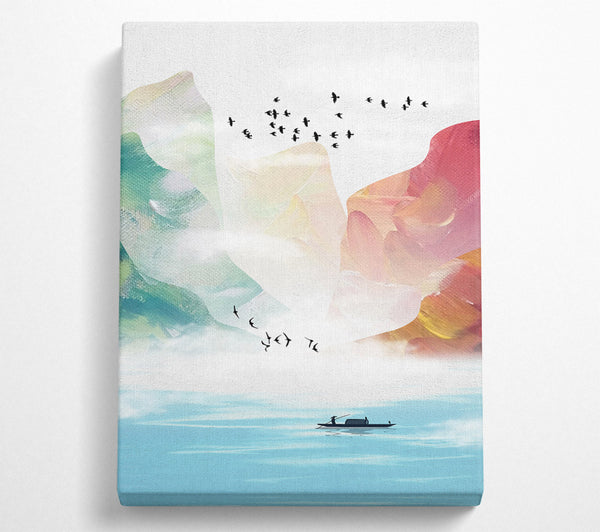  A Canvas Print of Collage Of Flight And Boats Canvas Wall Art
