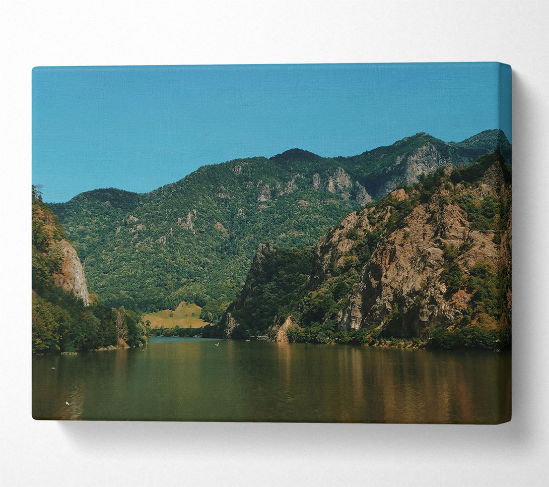  A Canvas Print of Blue Mountain Reflections Canvas Wall Art