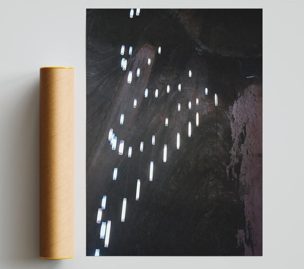 Black Salt Lights Print