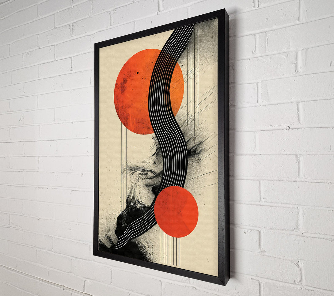  A Canvas Print of Crimson Streamlines Canvas Art