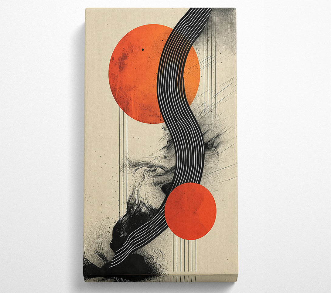  A Canvas Print of Crimson Streamlines Canvas Art