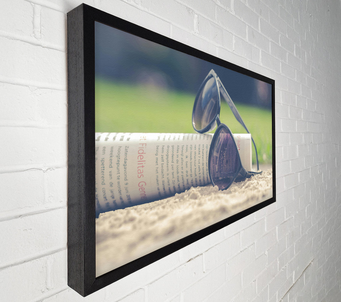  A Canvas Print of Sand And Grey Shades Canvas Print