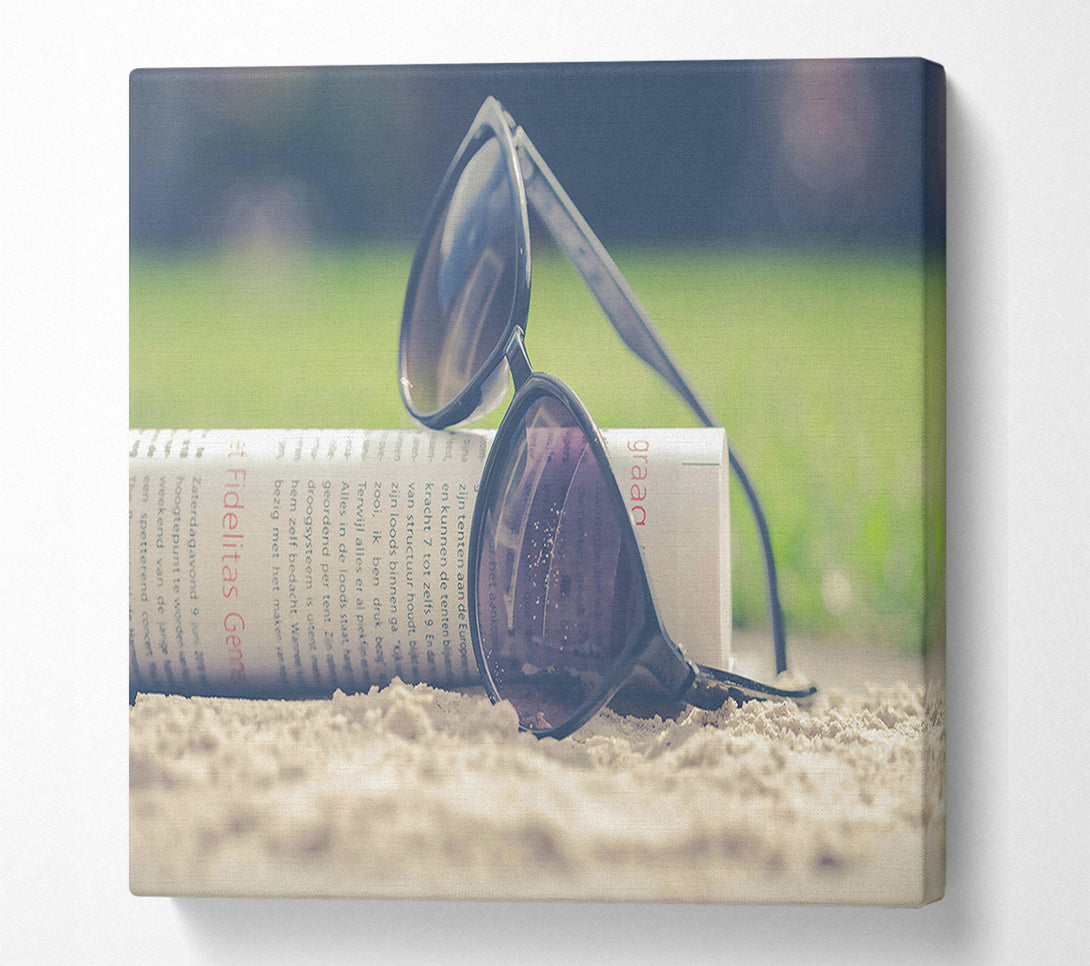  A Canvas Print of Sand And Grey Shades Canvas Print
