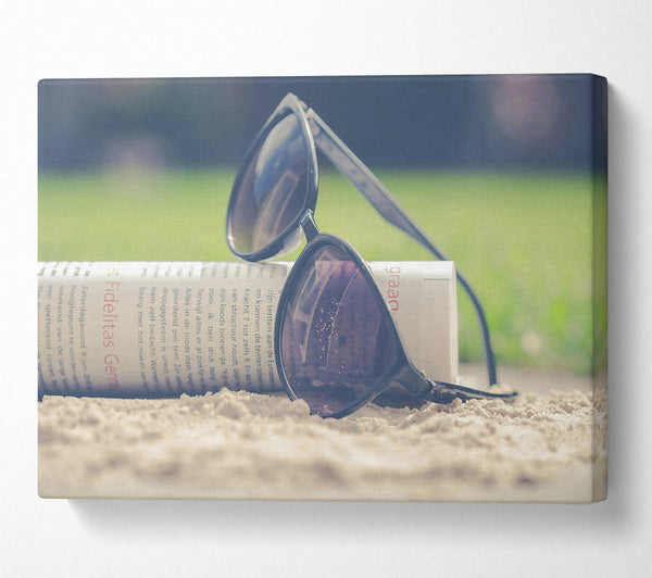  A Canvas Print of Sand And Grey Shades Canvas Print