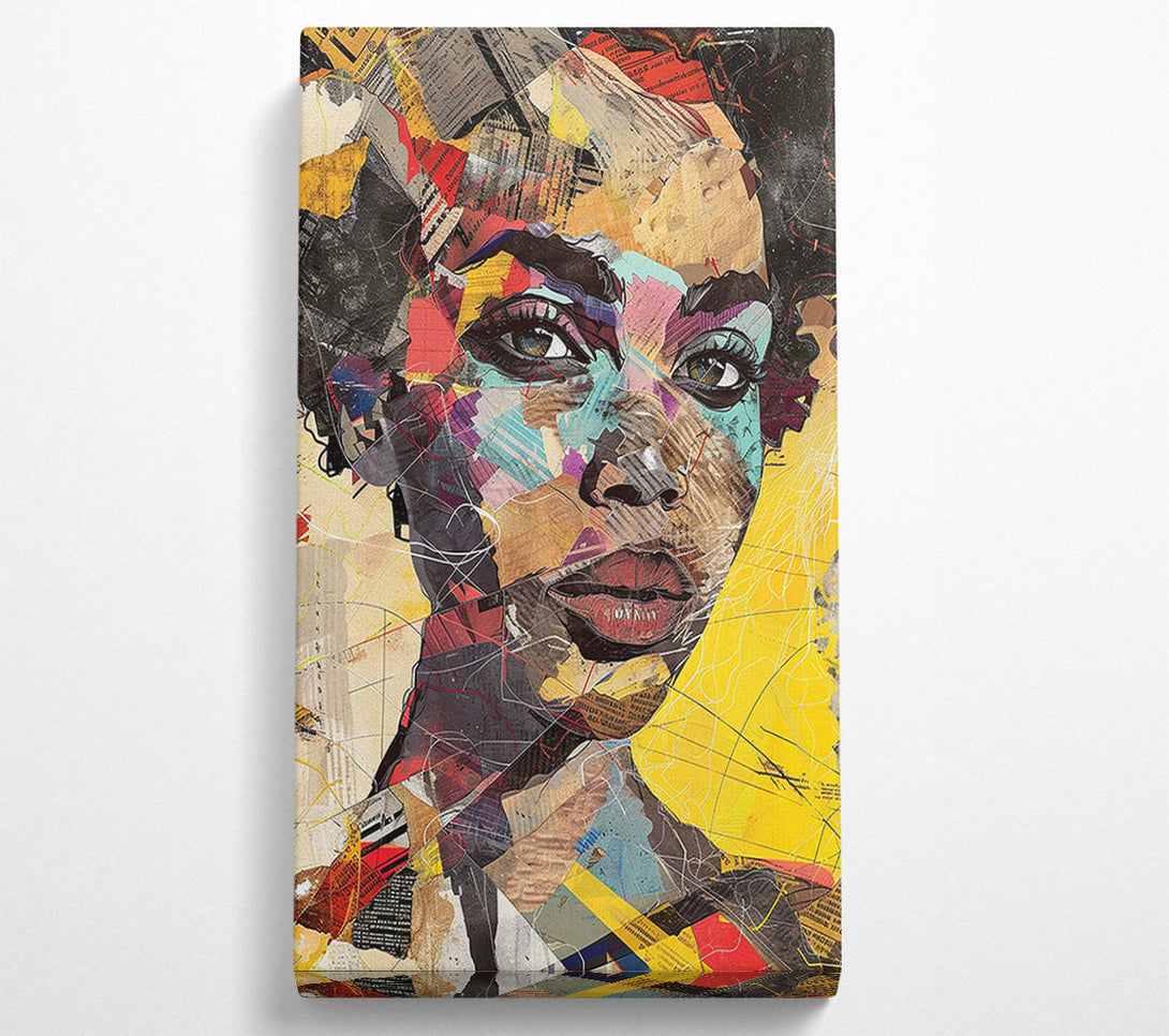  A Canvas Print of Collage Woman Art Canvas Print