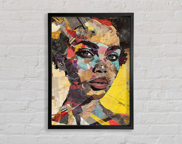 Collage Woman Art Framed Print