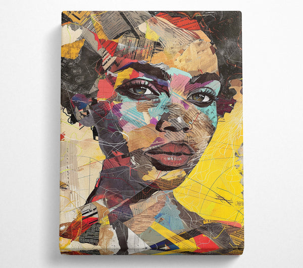  A Canvas Print of Collage Woman Art Canvas Print