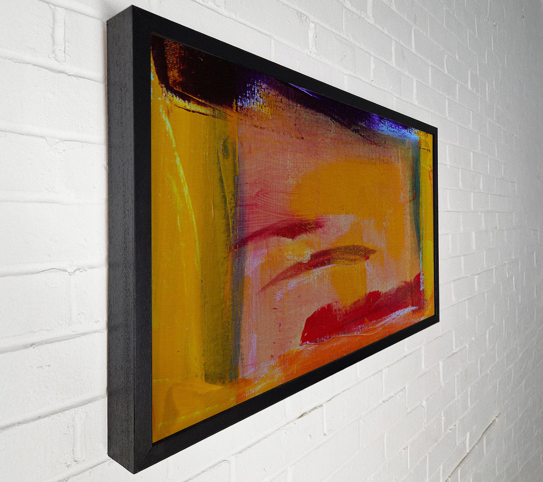  A Canvas Print of Golden Hues And Strokes Canvas Print