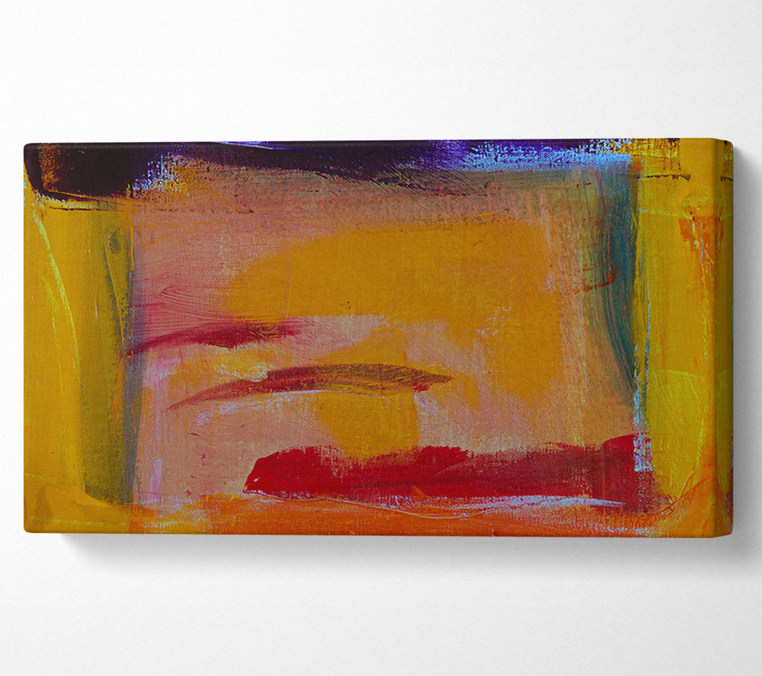  A Canvas Print of Golden Hues And Strokes Canvas Print