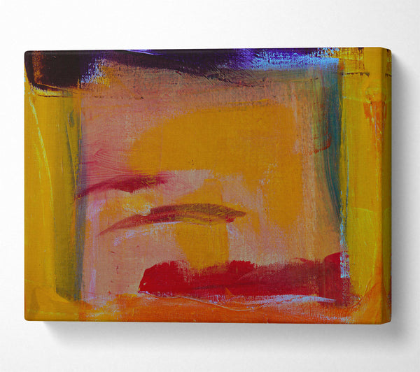  A Canvas Print of Golden Hues And Strokes Canvas Print