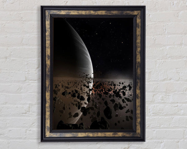 Collided Framed Print