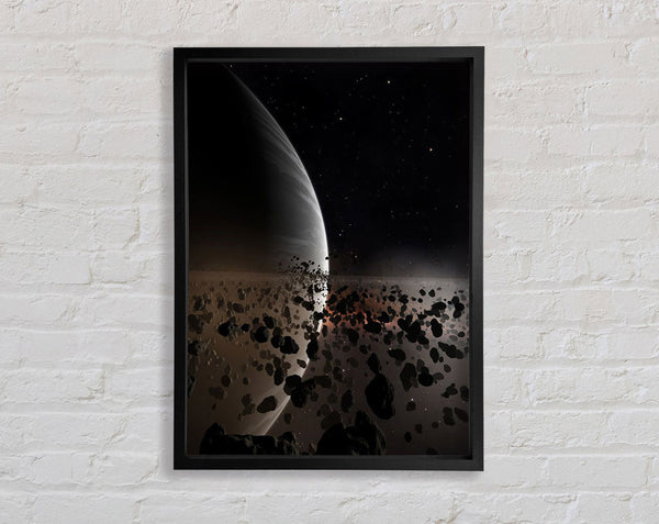 Collided Framed Print