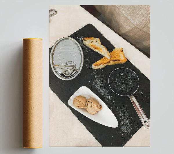 Black Slate Delights Print
