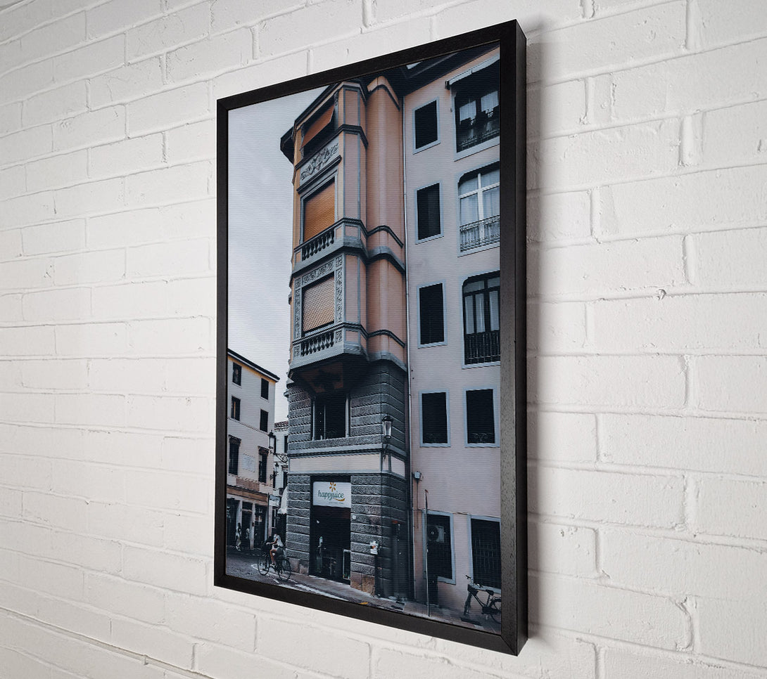  A Canvas Print of Greystone Corner Building Canvas Wall Art