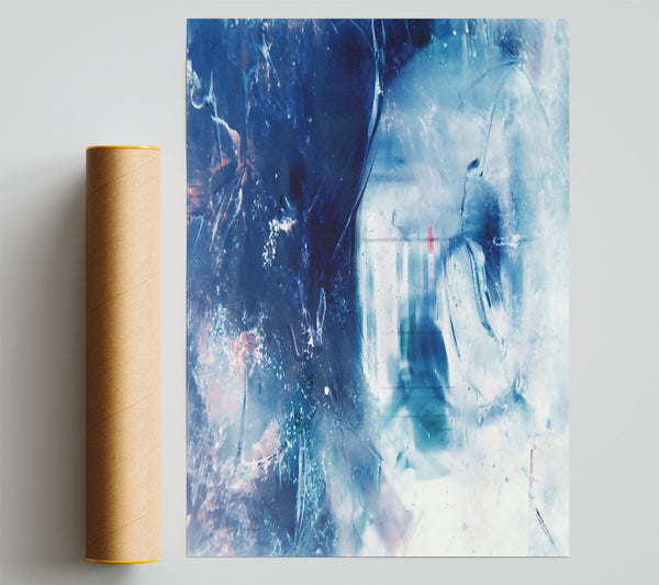 Azure Through Glass Poster