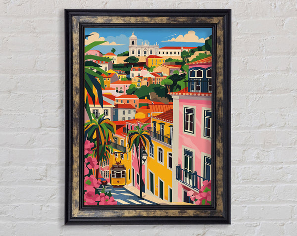 Colour City Streets Framed Print