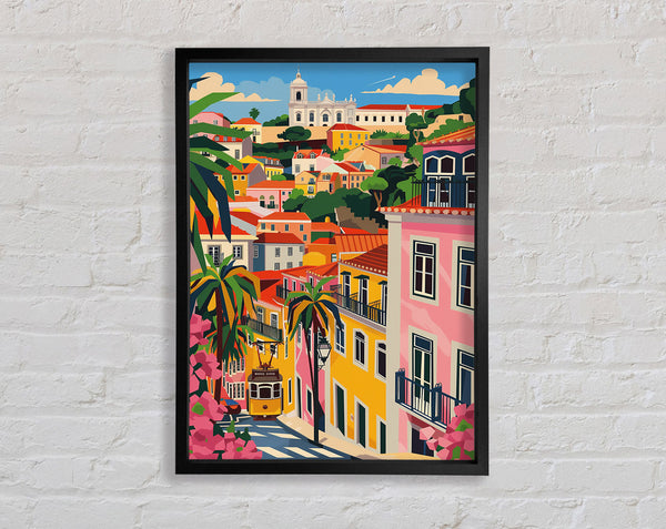Colour City Streets Framed Print