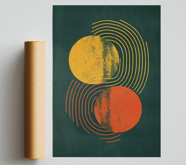 Orange Sun'S Embrace Giclee Print