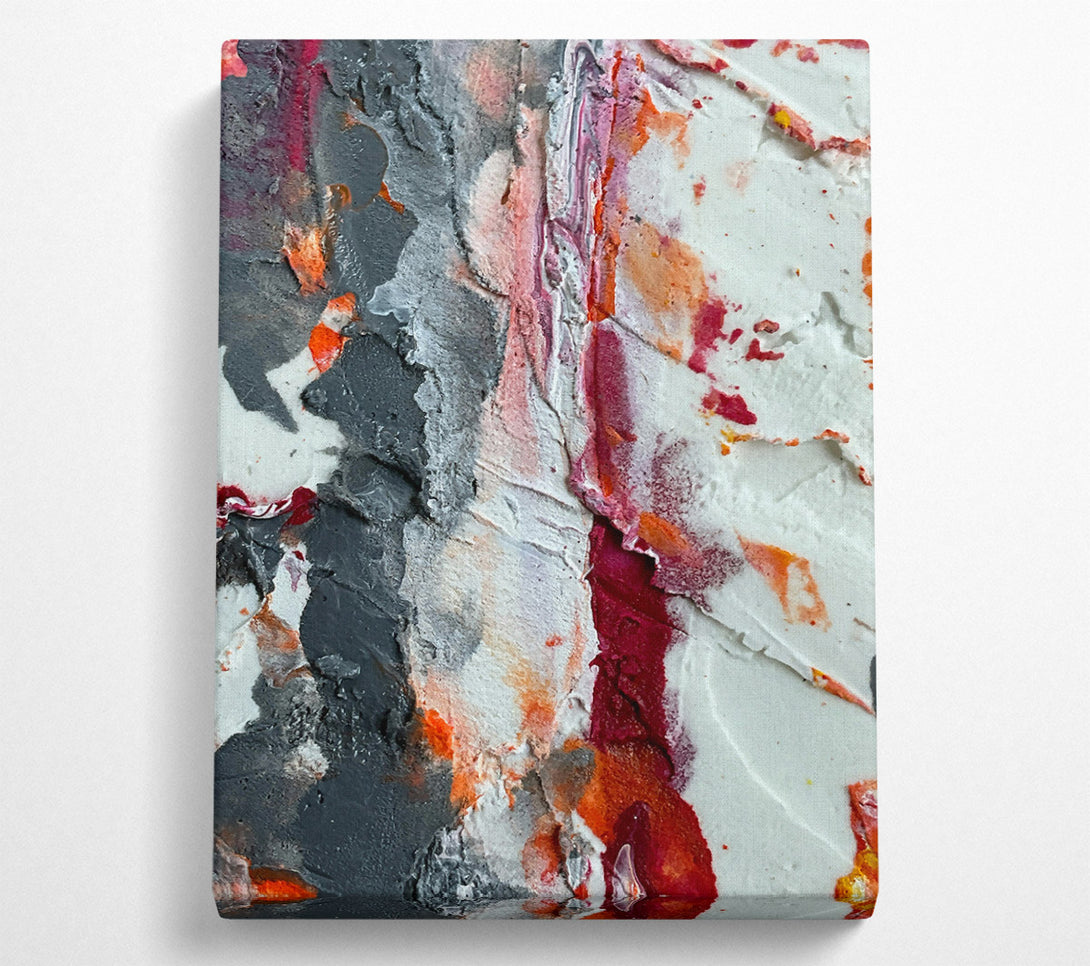  A Canvas Print of Crimson Abstract Flow Canvas Wall Art