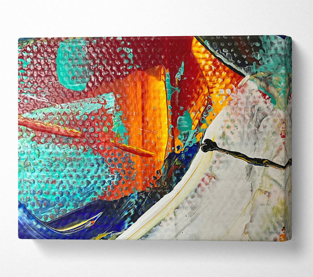  A Canvas Print of Crimson Swirling Dreams Canvas Wall Art