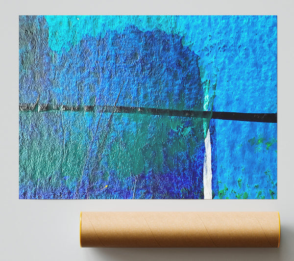 Azure Abstract Landscape Giclee Print