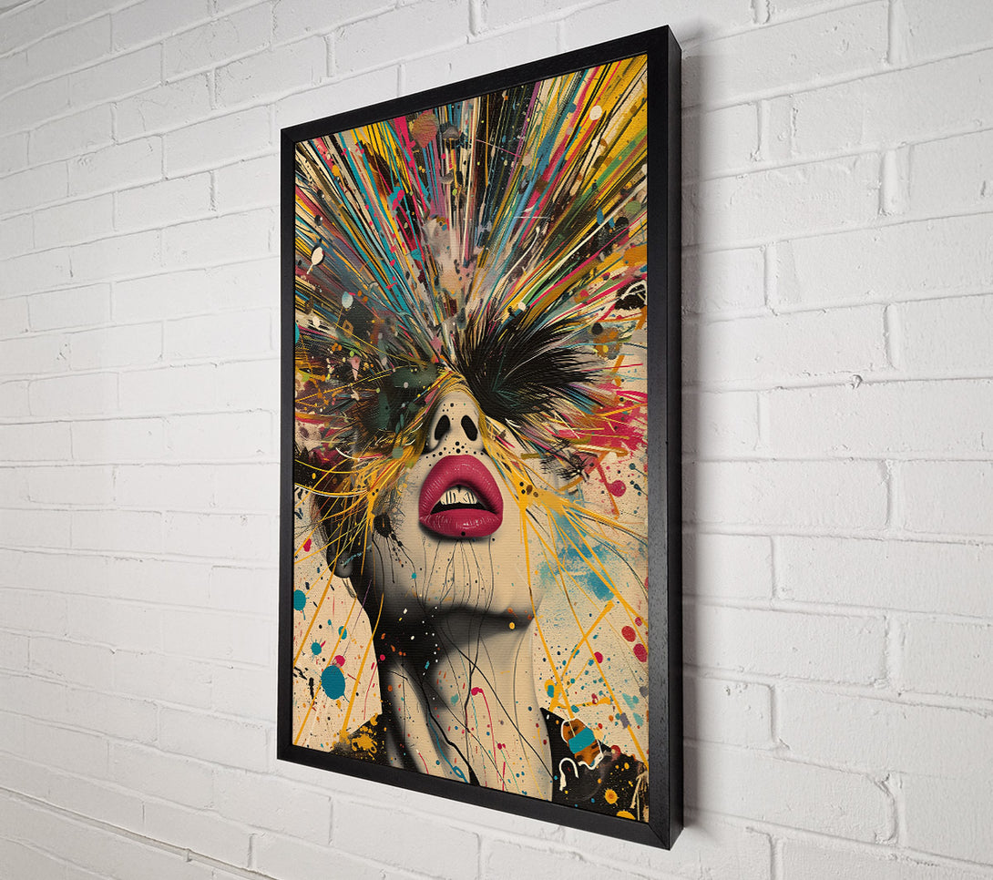  A Canvas Print of Colour Jets From Face Canvas Art