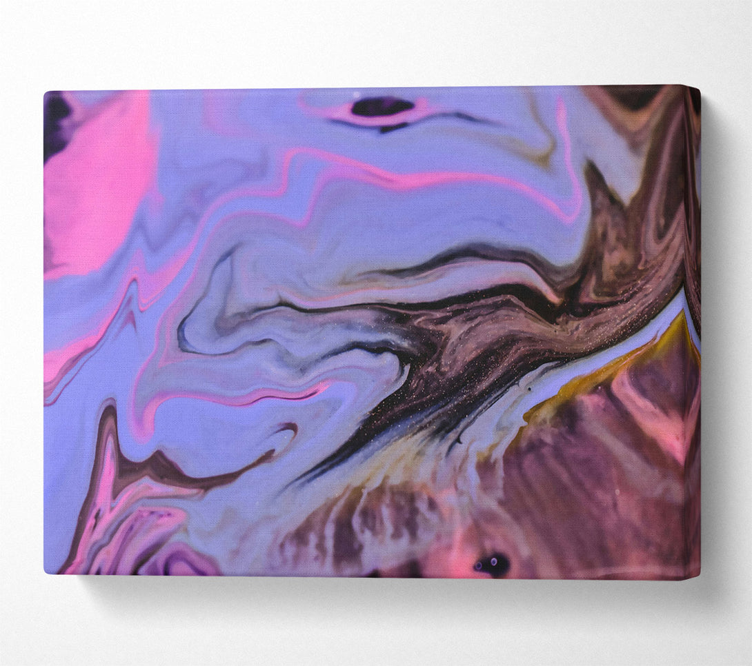  A Canvas Print of Pink Swirling Abstract Canvas Wall Art