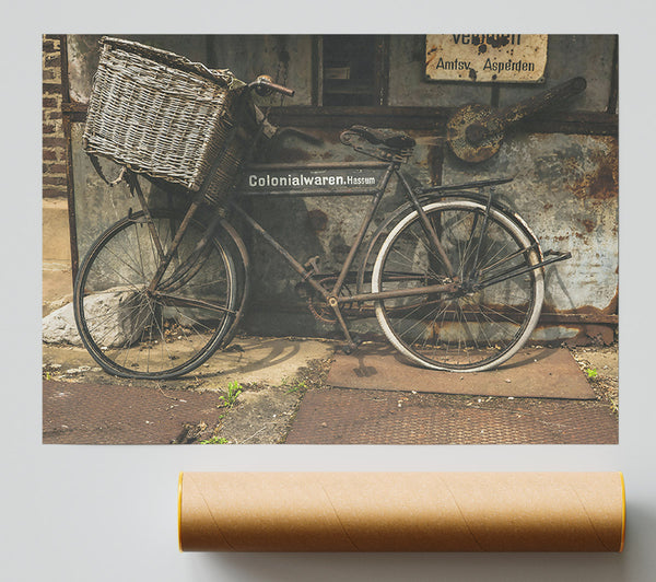 Rusty Grey Bike Print