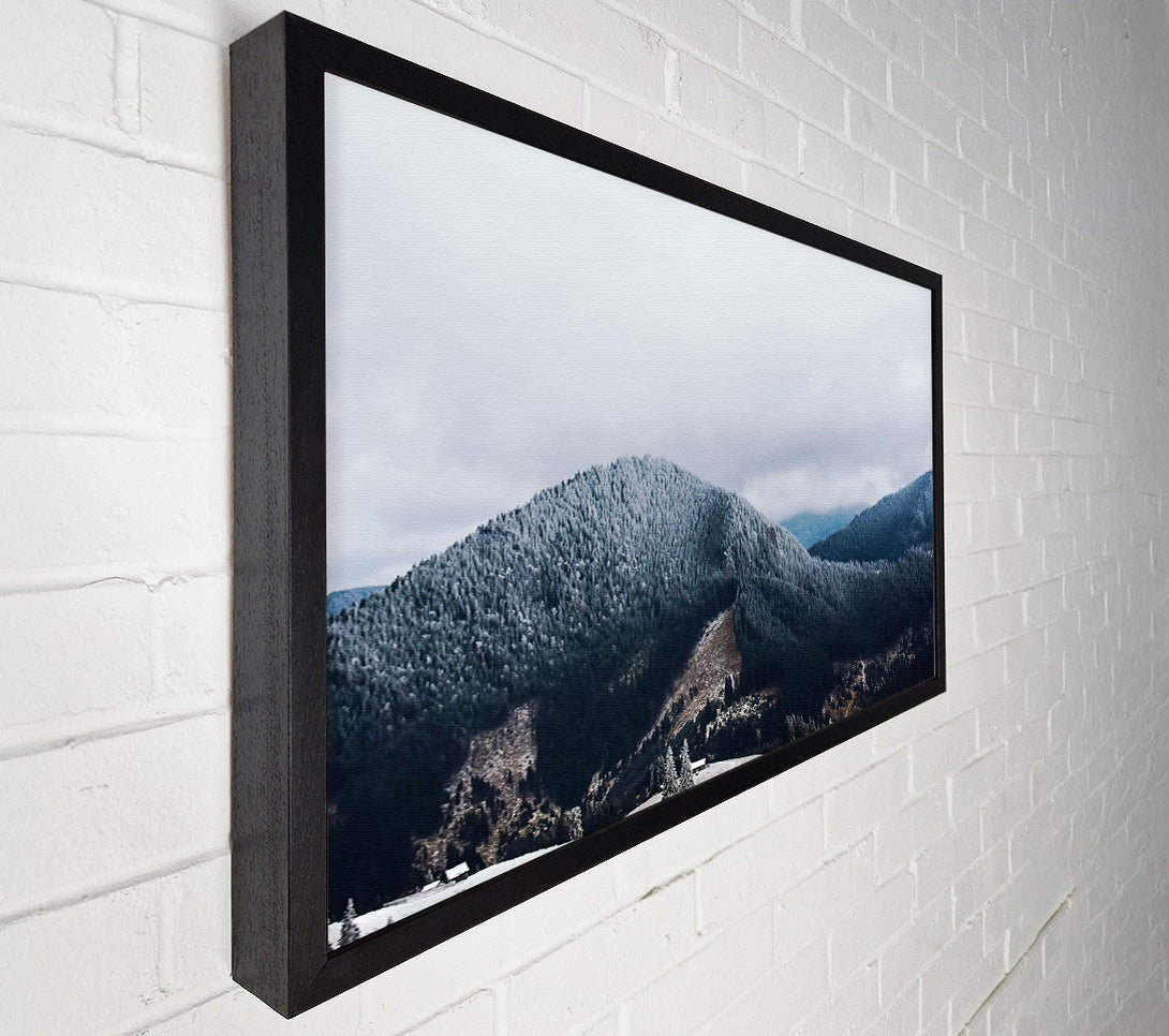  A Canvas Print of Blue Mountains In Winter Canvas Art