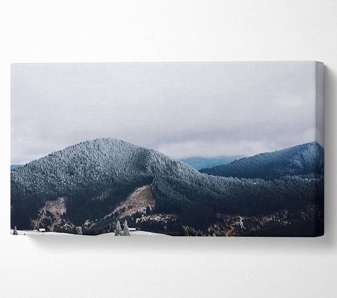  A Canvas Print of Blue Mountains In Winter Canvas Art