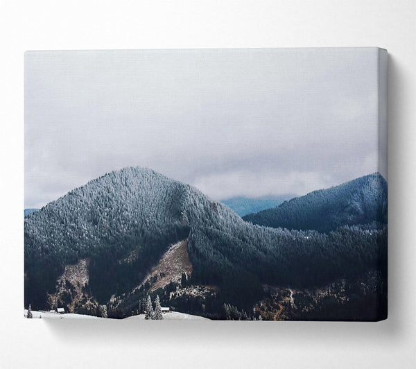  A Canvas Print of Blue Mountains In Winter Canvas Art
