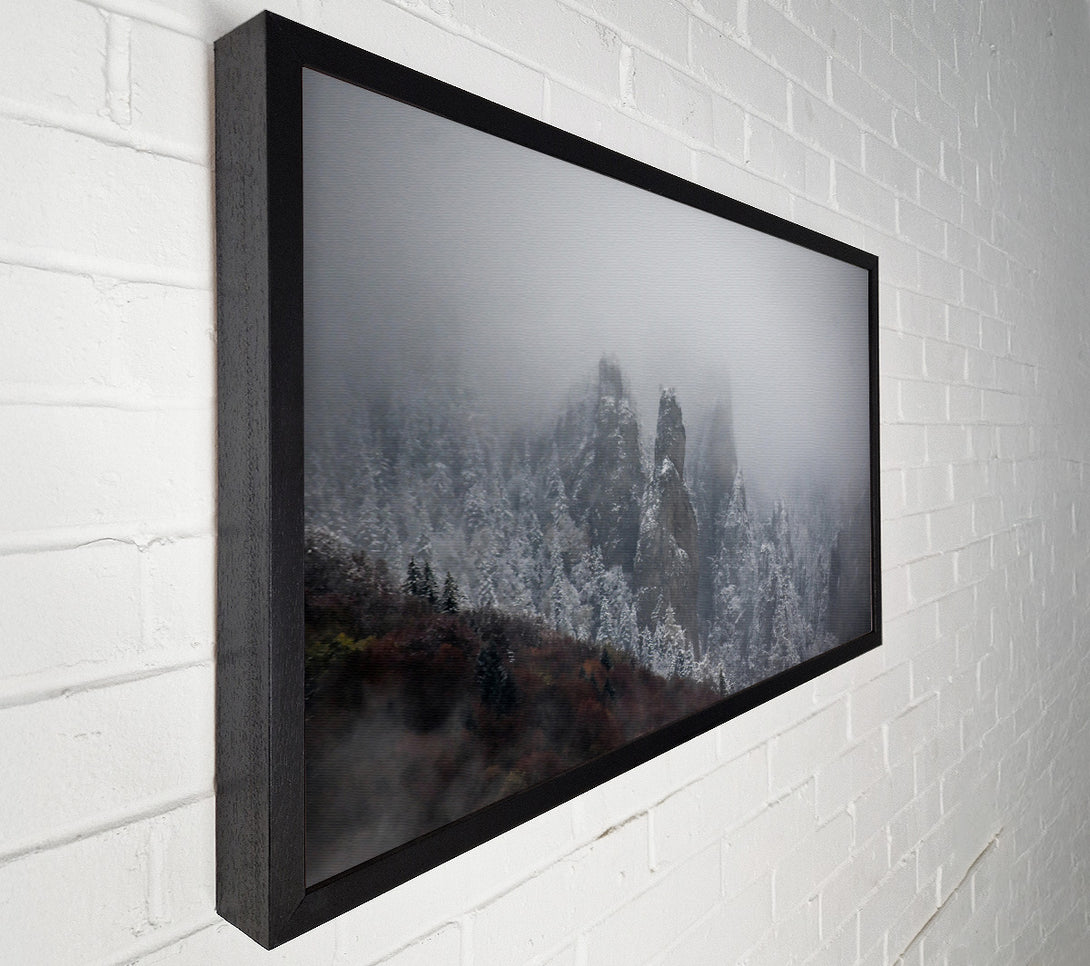  A Canvas Print of Gray Peaks In Mist Canvas Art
