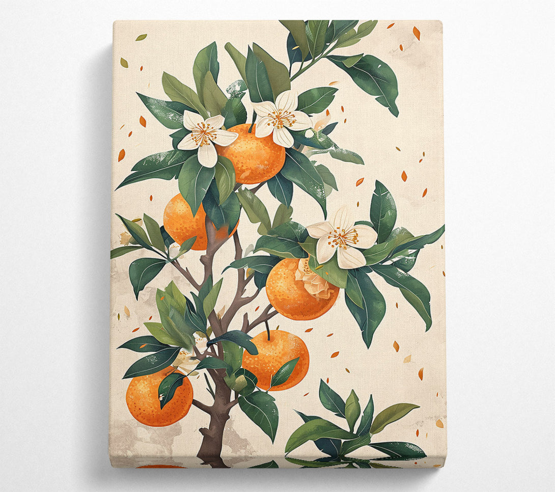  A Canvas Print of Orange Blossom Bloom Canvas Art