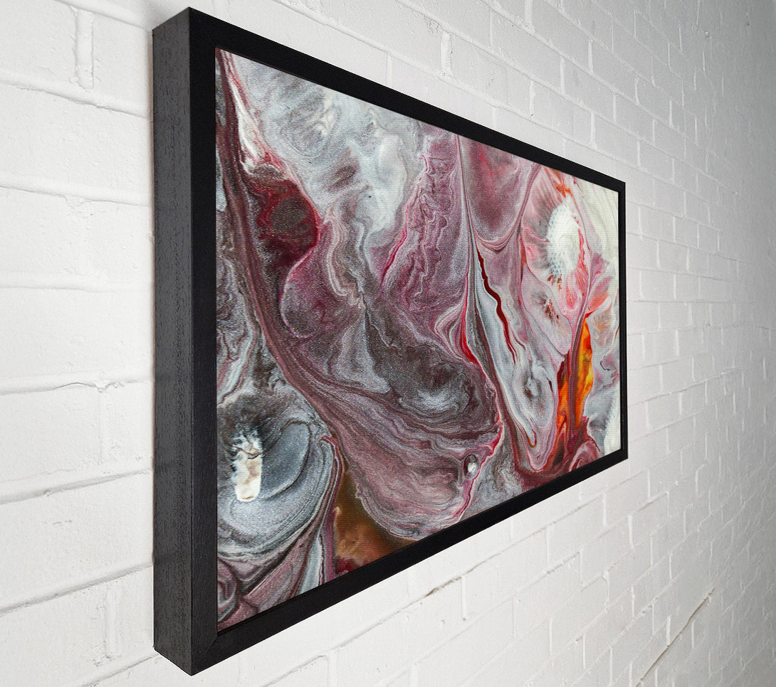  A Canvas Print of Crimson And Silver Flow Canvas Art