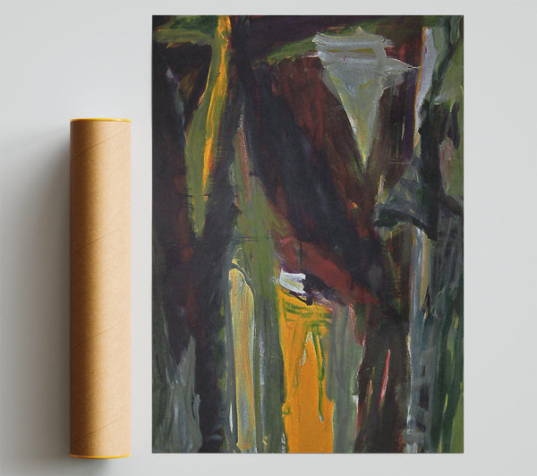Golden Forest Shadows Print