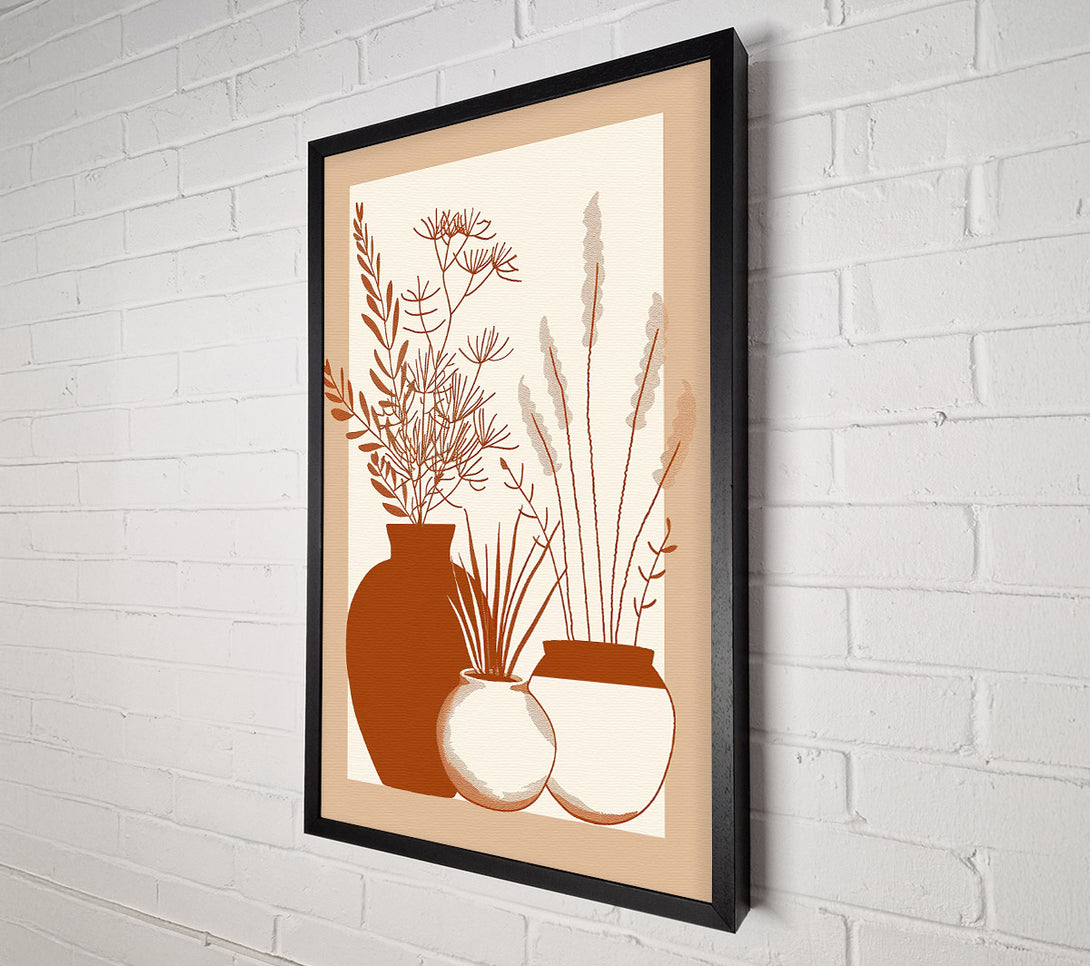  A Canvas Print of Terracotta Vase Still Life Canvas Art