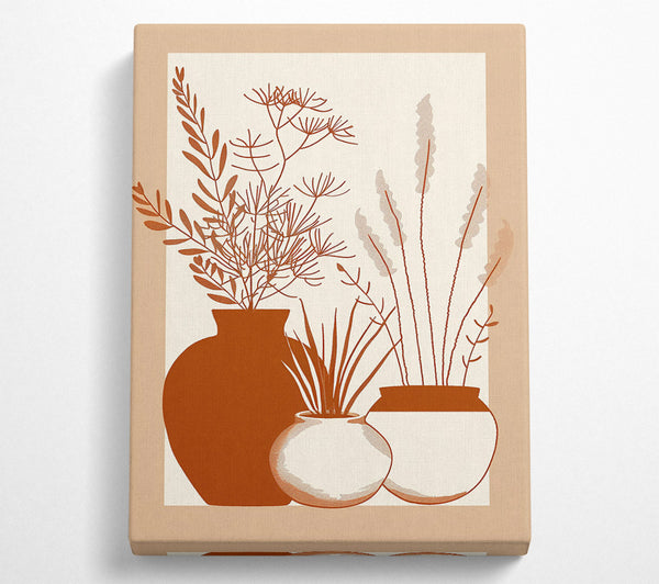  A Canvas Print of Terracotta Vase Still Life Canvas Art